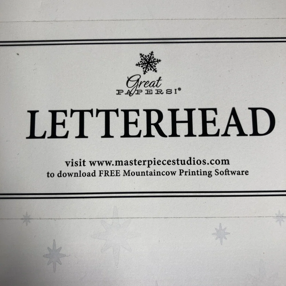 Christmas‎ Wisemen Letterhead 100 Count  Inkjet Copier Caser Printer Paper NEW